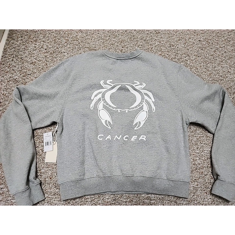 Good American Gray Crewneck Sweatshirt with White Logo NWT - Picture 10 of 16